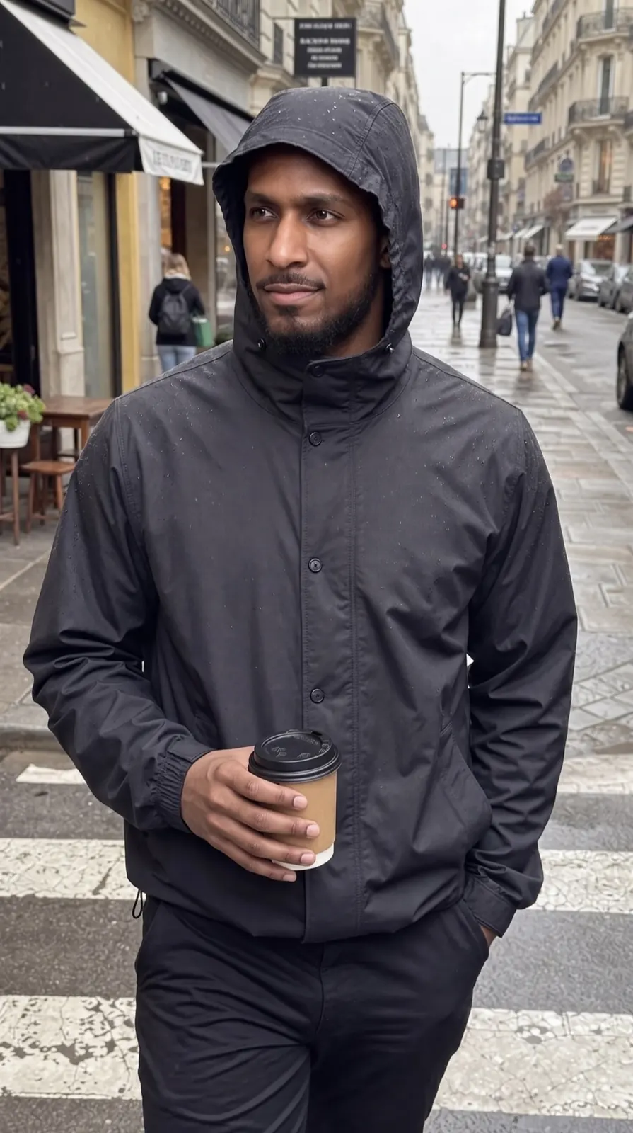 King The Kemist in a hooded sweatshirt