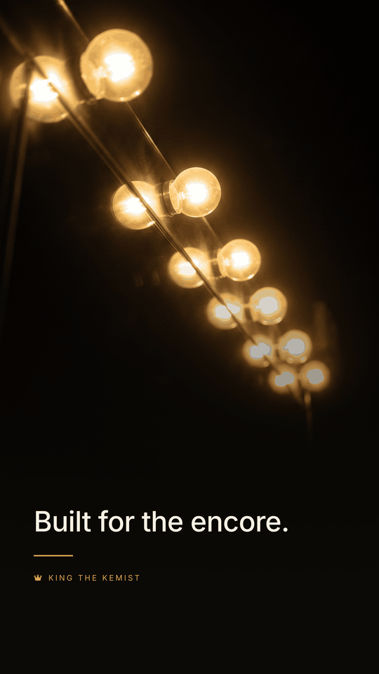 Backstage light bulbs wallpaper — Built for the encore.